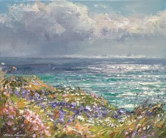 Sunshine and Showers, Longships Lighthouse by Mark Preston