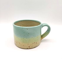 Mug oatmeal & duck egg by Emily Doran