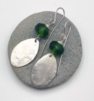 Standing Stone silver earings JW 861 by Jen Williams