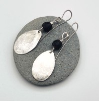 Standing Stone silver earings JW 862 by Jen Williams
