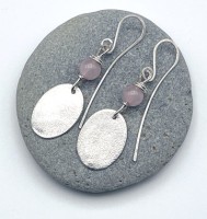 Small pebble silver earings JW 863 by Jen Williams