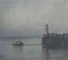 Misty Morning, Newlyn Harbour by Benjamin Warner