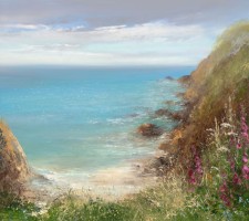 Bright Summer's day at Porthgwarra by Amanda Hoskin