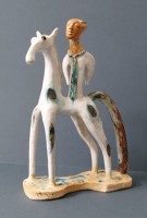 Angel on horseback (SS078) by Shelagh Spear