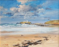 Towards Godrevy Island, Southwest Cornwall by David Rust