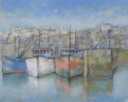 Trawlers, three craft alongside by Michael Praed