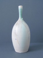 Decorated bottle vase (HW017) by Hugh West