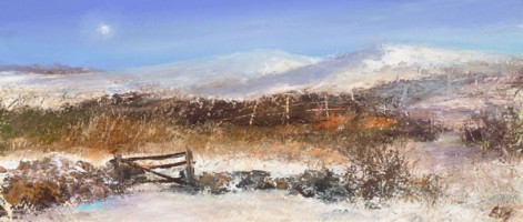A bright crisp winter's morning on the moors by Amanda Hoskin