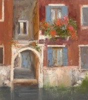So much beauty in the colour & textures of a Venetian building by Amanda Hoskin