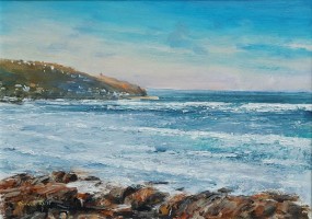 Spring tide near Sennen Cove by David Rust