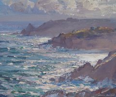 Evening Light towards Porthgwara by Mark Preston