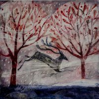 The falling snow by Catherine Hyde