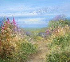 A Summer's path, Cornwall by Amanda Hoskin