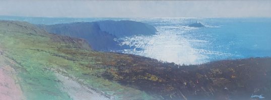 Godrevy from the North Cliffs by Mike Hindle