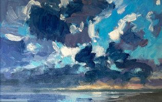 Sky sketch I by Mike Hindle