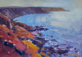 Evening Glow, North Cliffs by Mike Hindle