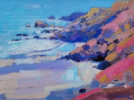 Pink Rocks, North Cliffs by Mike Hindle