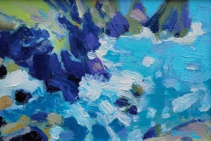 Water & Rocks, Near Kynance by Mike Hindle