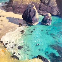 Shallow water, Kynance Cove by Mike Hindle
