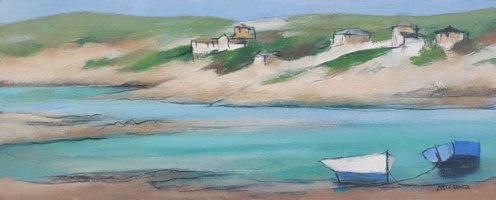 Estuary ebb tide by Michael Praed