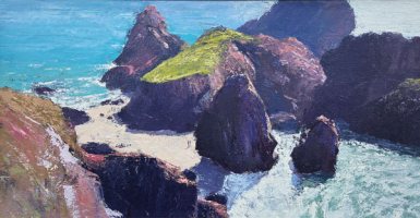 Turquoise sea, Kynance by Mike Hindle