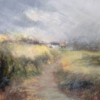 Misty morning Zennor (oil study) by Amanda Hoskin
