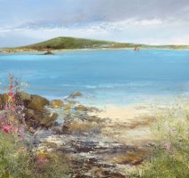Light breeze and red sails, Tresco by Amanda Hoskin