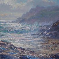 Crashing Seas and Bright Light, Piskie's Cove by Mark Preston