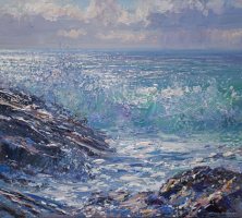 Breaking Wave, Piskie's Cove by Mark Preston