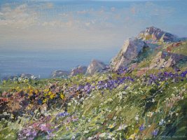 May Evening, Treen Cliffs by Mark Preston