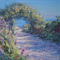Evening Light, Lane to Prussia Cove by Mark Preston