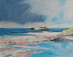 Towards Godrevy Lighthouse by David Rust