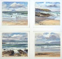 Four sea studies by David Rust