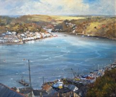 Over Fowey Harbour  by David Rust