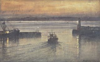 May, Newlyn Harbour II by Benjamin Warner