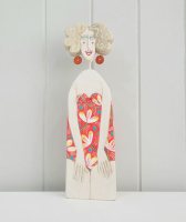 Jazzy cozy and earings by Lynn Muir