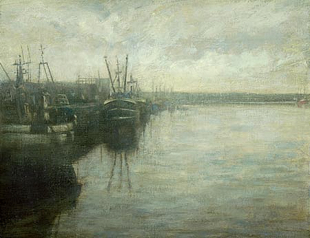 Early Morning, Newlyn I by Benjamin Warner