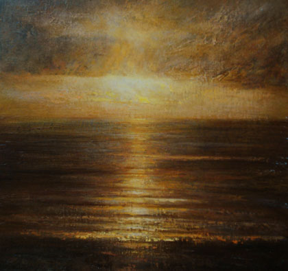 Early morning sun, Mounts Bay by Benjamin Warner