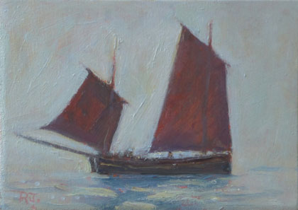 Cornish Lugger II by Robert Jones