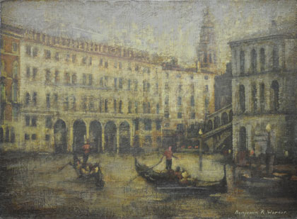 Late sun, Fondaco Dei Tedeschi, Grand Canal by Benjamin Warner