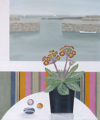 Mousehole Harbour & Polyanthus   by Gemma Pearce