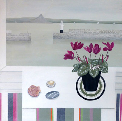 Penzance & Cyclamen  by Gemma Pearce