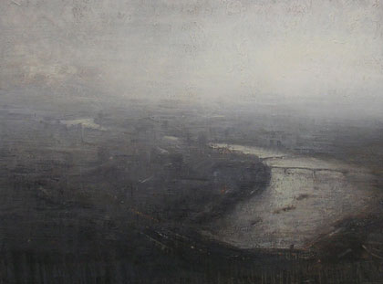 Late evening, Thames by Benjamin Warner