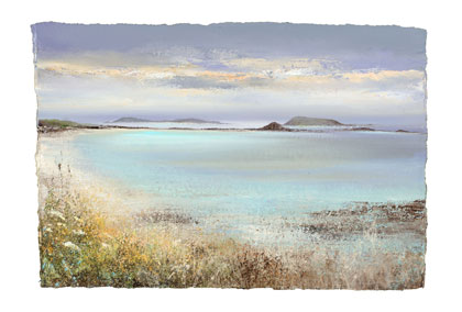 On the beach Tresco  by Amanda Hoskin