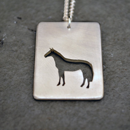 Pierced horse pendant &pound;75 by Emma Ginnever