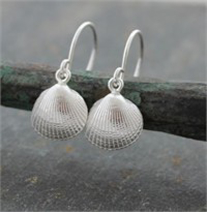 Cockle shell drops<br>Earings from £82 by Fay Page