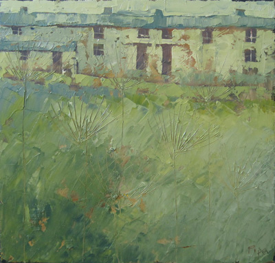 Penwith farm green by John Piper