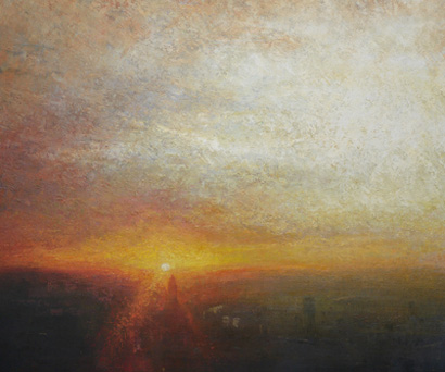 Sunset, St Georges Tower, Vauxhall  by Benjamin Warner