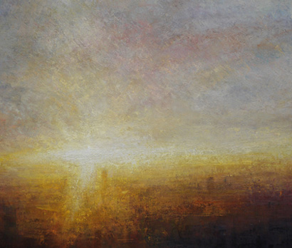 Winter Sunset, Towards Battersea  by Benjamin Warner