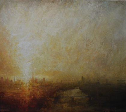 Sunrise towards the Shard II by Benjamin Warner